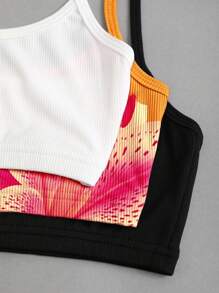 EgrlEra Sexy Floral Print Camisole Tank Top, Summer - Multicolor - View 7