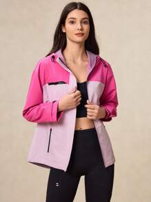 OutZeal Waterproof WindProof 3L Tech Fabric Packable Color Blocking Hiking Jacket Windbreaker