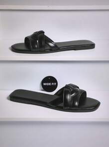 SHUZIA Women's Wide-Fit Comfortable, Essential Flat Sandals Mother's Day Present