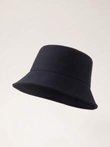 Ladies' Minimalist Reversible Bucket Hat, Suitable For Everyday Wear - Navy Blue - View 1