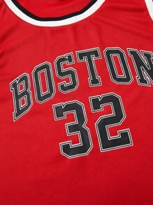 SHEIN 2pcs/Set Teen Boys' Casual Sports School Vest Tops With English Patterns And Sports Shorts With English Patterns And Ribbon Decorations. Suitable For Teen Boy Outfits Toddler Boy Clothes Back To School Boys Set. Suitable For Birthday Parties, Evening Parties, Performances, Weddings, Baptisms, Opening Ceremonies. Suitable For Daily Use. Suitable For School. Suitable For Travel. Suitable For Sports. Suitable For Spring And Summer Seasons. - Red - View 11