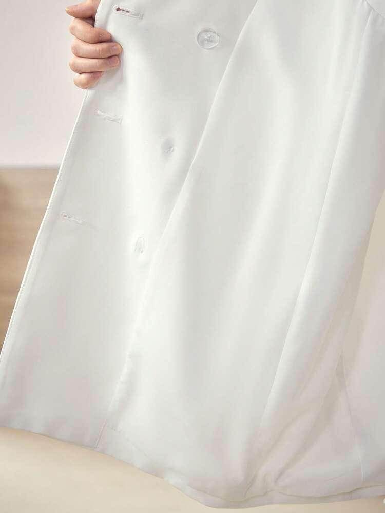 MOTF STUDIO BOW DECOR DOUBLE BREASTED BLAZER DRESS