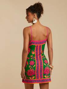 Travachic Women's Wrap Tie Side Floral Print Boho Beach Vacation Dress ,Suitable For Holiday , Afternoon Tea, Wedding Season, Beach Cruise Vacation, City Road Trip Vacation, Boho Vacation, Music Festival , Beachwear, Easter, Beach Outfits For Woman, Elegant Dress For Women, Vacation Outfits Women, Concert Outfit Women, Tropical Vacation Woman Clothes, Holiday Outfits, Bohemian Clothes,For Spring Sunmmer And Autumn