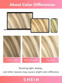 Seamless Clip Ins 7PCS PU liền mạch kẹp trong tóc người 100% tóc thật của con người 14-22 inch Balayage Ombre màu vàng da dệt Remy tóc nối 110G có kẹp - S16/22A - Xem 8