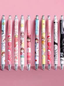 SHEIN 20支/套 多种款式 可爱卡通点击圆珠笔 颜值高 适合考试、办公、开学签字