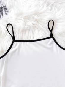 2pcs Tween Girls' Casual Vacation Shirt & Spaghetti Strap Skirt Set - Multicolor - View 5