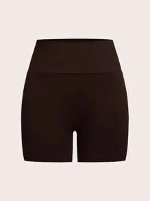 SHEIN EZwear 4 chiếc quần legging dệt kim ngắn thường ngày cho nữ, mùa hè - Nhiều màu - Xem 5