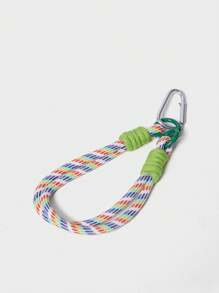 SHECARRY Woven Rope Design Fashion Bag Charm - Apricot - View 2