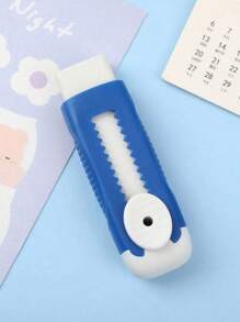 SHEIN 1 件混色随机推拉橡皮擦，马卡龙风格，适合艺术、考试、写作和绘画，重返校园