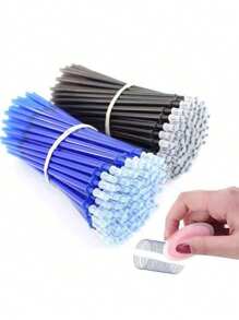 SHEIN Basic living 1套25支蓝色摩擦可擦滚珠笔替换芯，适合返校季