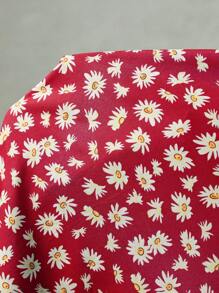 Poéselle 度假休闲迷你碎花泡泡袖连衣裙 - 紅色 - 查看 6