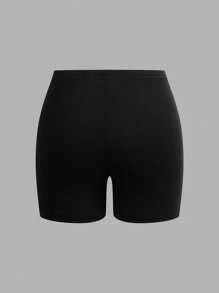 SHEIN EZwear Conjunto de 4 piezas de mallas cortas casuales de varios colores para mujer, adecuado para el verano