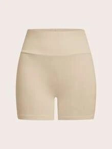 SHEIN EZwear 4 chiếc quần legging dệt kim ngắn thường ngày cho nữ, mùa hè - Nhiều màu - Xem 10