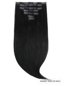 Seamless Clip Ins 7PCS Seamless PU Clip In Human Hair Extensions 100% Real Human Hair 14-22 Inch Balayage Ombre Blonde Color Skin Weft Remy Hair Extensions 110G With Clip - S1 - View 2