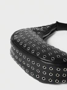 SHECARRY Women Sholuder Bags,Pu,Universal For All Seasons ,For Dinner/Dating/Party/School/Travel/Commute/Shop Bag, Fashionable ,Steampunk,Women Sholuder Bags,Hobo Bag ,Portable ,With Metal Decor,Lightweight,For Party,Faux ,Leather,Waterproof