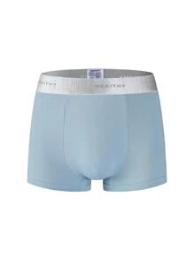 Manfinity Underwear&Sleepwear Basics 10pcs/Set Men Simple Color Block Waist Band Boxer Briefs  Multipack Underwear