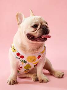 PETSIN 1pc Pet Dog/Cat Fruit Pattern Breathable Comfortable Vest - Multicolor - View 5