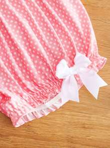 Tween Girl Color Blocking Spring Break, Pink Sweet & Cute Ruffle Underwear - Pink - View 4