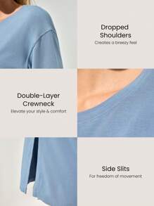 GLOWMODE 莫代尔超大号 Everymode T 恤日常休闲夏季压缩衬衫