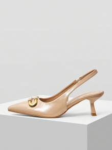 MOTF PREMIUM WOMEN'S POINTED TOE LOW HEEL PUMPS, SUITABLE FOR EVERYDAY WEAR, ALL SEASON