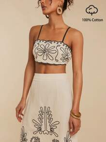 Travachic Summer Out Holiday Dating Set, Holiday Leisure Chest Embroidered Top And Skirt A Ladies Two Pieces Set, Going Out For Dating, Women's Summer Holiday, Summer Beach Holiday Two Pieces, Back To School Dress, Very Simple Dress, Office Dress, Old Money Dress, Teacher Dress, Dating Dress, Going Out For Bestie Afternoon Tea Shopping Leisure Suit, Going Out For Music Festival Suit, Women Summer Clothes Women Two Pieces Outfits