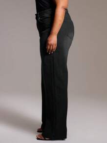 MUSERA Jeans in denim lavato vita alta, stile da strada, stile casual, ragazza cool, stile Y2K, stile anni 2000