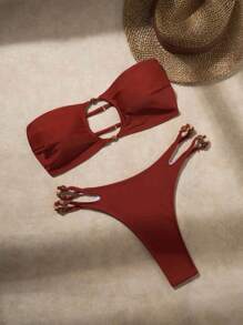 Swim SXY Bikini donna sexy personalizzato senza spalline da spiaggia