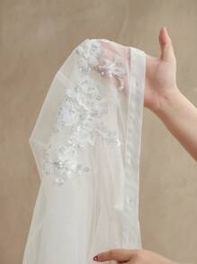 Anewsta Elegante blusa da donna di , semi-trasparente, con ricamo 3D, decorata con perle e strass, adatta per primavera/estate, festival, laurea, estate, elegante, spiaggia, vacanza, casual