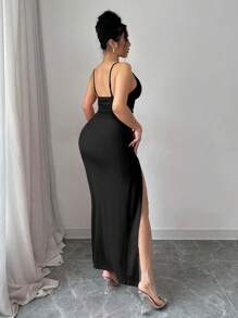 INAWLY 大码无袖纯色连衣裙，夏季时尚