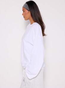 MUSERA Maglietta oversize a maniche lunghe, casual, elegante, adatta per il guardaroba essenziale, per l'uso quotidiano, per l'aeroporto, in autunno, inverno e Natale