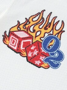 ROMWE MEN Street Life Men's Round Neck Short Sleeve T-Shirt, Fashionable For Summer Vacation - Multicolor - View 5