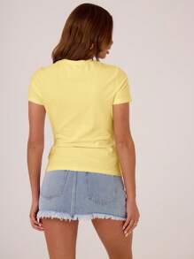 MUSERA Soft Jersey Short Sleeve Fitted T-Shirt Casual Vacation Airport Holiday Cute Fall Back To School Autumn Christmas,Elegant