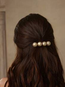 MOTF PREMIUM 2PCS FAUX PEARL FRENCH CLIP HAIR CLIPS CLAW CLIPS HAIR CLAWS HAIR BARRETTES - Multicolor - View 5