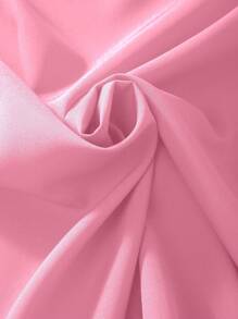 Solid Color Ruffle Lantern Sleeve Blouse For Teen Girls