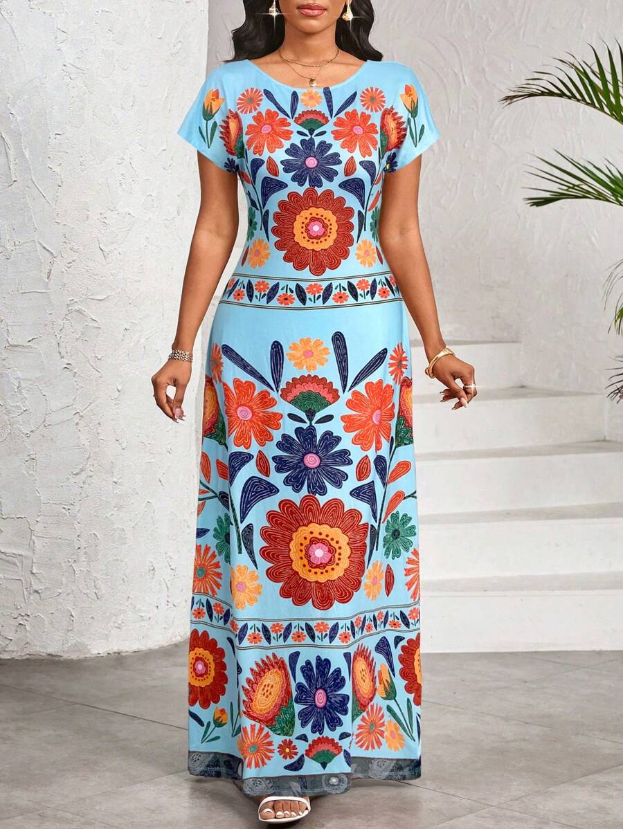 SHEIN Lady Stroje na wakacje wiosna/lato Kobiety Boho Letnie stroje dla kobiet Sukienki urodzinowe dla kobiet Sukienki letnie dla kobiet Sukienka letnia na wakacje Eleganckie sukienki dla kobiet Sukienki dla kobiet Sukienki damskie