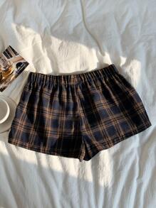 Comfortcana Women's Casual Plaid Mini Shorts For Summer