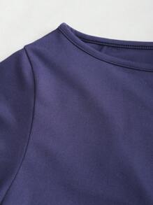 Sweetra Set de 3 camisetas de manga corta con cuello asimétrico y ajuste suelto en blanco, gris y negro