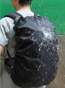 1pc Outdoor Mountaineering Waterproof Cover,Raincoat For Backpack Outdoor ,Double Shoulder Dust Cover, Portable Collapsible Large Capacity Clamshell Bag, Hiking Backpack