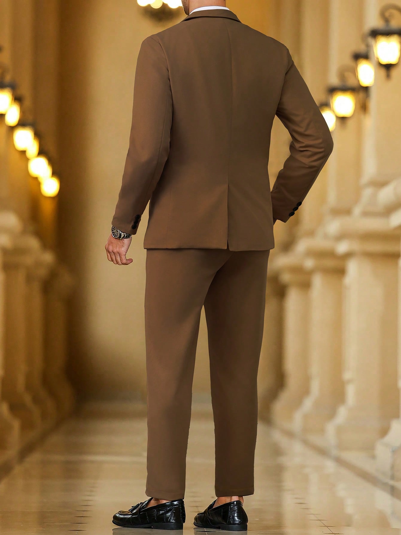 Calvornis بدلة رسمية وسترة وبناطيل للرجال، مناسبة...