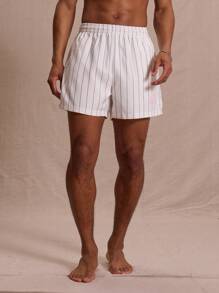 Musero Printed Baseball Striped Shorts Spring Summer Vacation Easter - Black and White - View 2