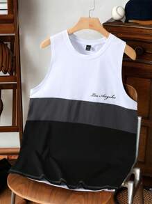 Claim Dot Men's Printed Sleeveless Tank Top, Round Neck, Fashion, Suitable For Summer - Multicolor - View 1