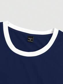 Manfinity Homme 男士時尚背心短褲套裝，適合夏季健身房運動服男士健身運動套裝，度假 - 彩色 - 查看 5