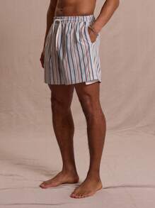 Musero 弹力条纹泳裤夏季街头风格度假休闲泳装海滩 - 彩色 - 查看 3