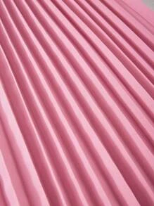 2 件套青少年女孩休闲盖袖上衣和松紧腰褶皱迷你裙