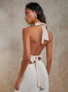 COSMINA Traje de baño elegante de mujer con escote en V profundo y hebilla de metal, apto para vacaciones de primavera y verano