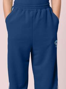 SUMWON Sportliches Outfit für Jugendliche, Los Angeles Sportart Set mit Sweatshirt und Jogginghose, Lässig Sportbekleidung, Training, Schule, Verein, Mannschaft, Streetwear