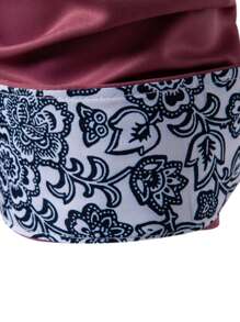 Manfinity Mode Casual Men's Printed Patchwork Long Sleeve Shirt, Suitable For Commuting, Fall - Dusty Pink - View 5