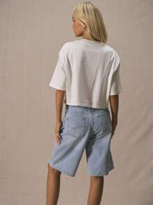 MUSERA Crew Neck Drop Shoulder Oversized Short Sleeve Straight Fit T-Shirt Spring Cute Vacation 90's Y2k Basic Work Everyday Casual Holiday Fall Back To School Autumn Winter Al Fresco Christmas Elegant