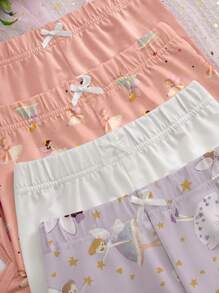 8 buc/Set Set de lenjerie camisole cu imprimeu floral pentru fetiță