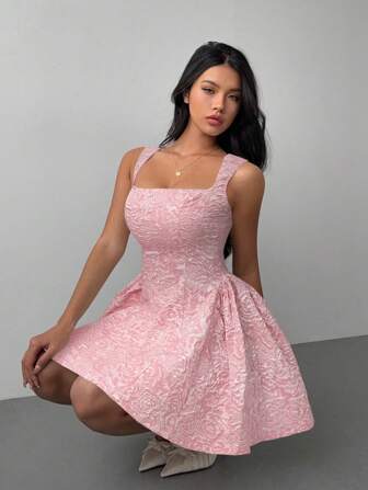 shein pink dress